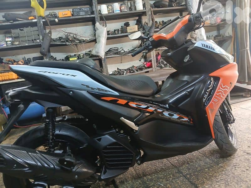 Aerox 155cc model 2024 sik be3 fade , mft7een  mashiye bs 2000km 3
