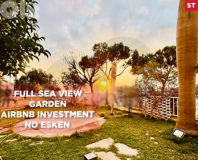 Full Sea View , Fully Furnished in sahel alma/ساحل علما REF#ST127427