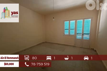Ain El Remmaneh 80m2 | Well Maintained | Prime Location | AA