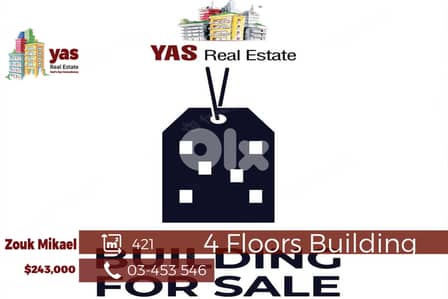 Zouk Mikael 421m2 | Building | Prime Location | Ideal Investment|EH/RH