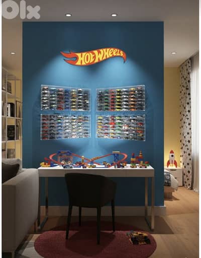 Hot Wheels 1:64 cars wall stand display