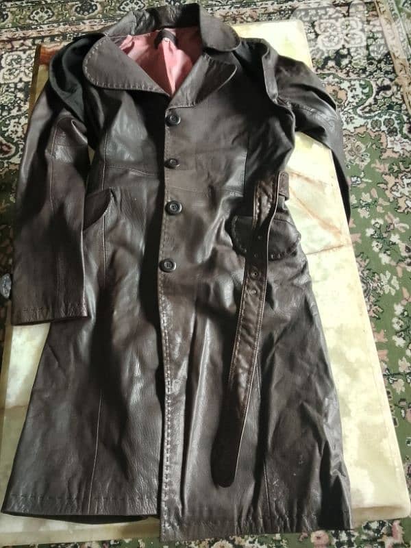 brown leather coat 1