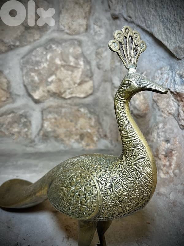 Pair of Brass Peacocks – 1950 1