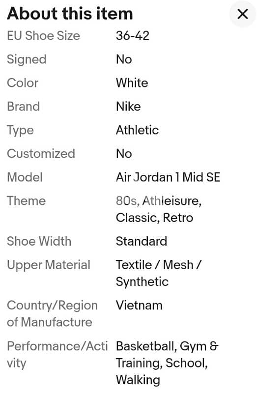 AIR JORDAN 1 MID SE Top LIMITED EDITION 6