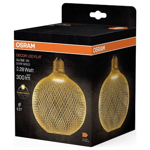 osram decor led flat globe 3