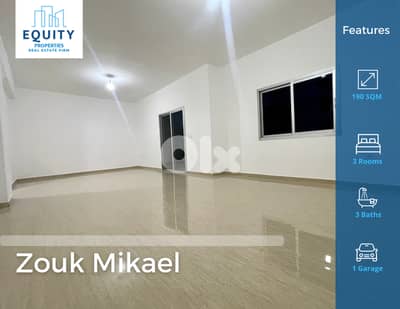 190 SQM Apartment For Sale In Zouk Mikael شقة للبيع #RK236226