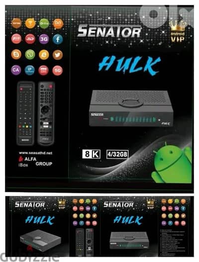 senator android receiver 8k