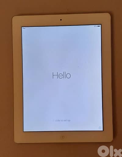 Ipad with original charger, 16 GB, working normally, Reset.