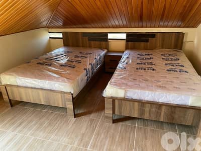 تختين مفرد ونص مع فرش جديدة من المعمل بافضل الاسعار