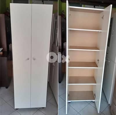 خزانة درفتين كلا رفوف جديدة من المعمل بافضل الاسعار