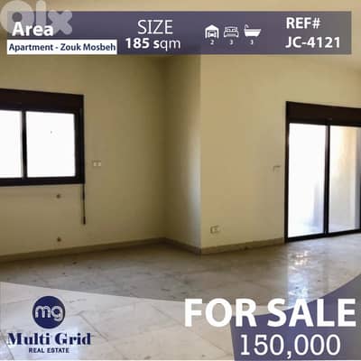 JC-4121 / Apartment for Sale in Zouk Mosbeh , شقة للبيع في زوق مصبح
