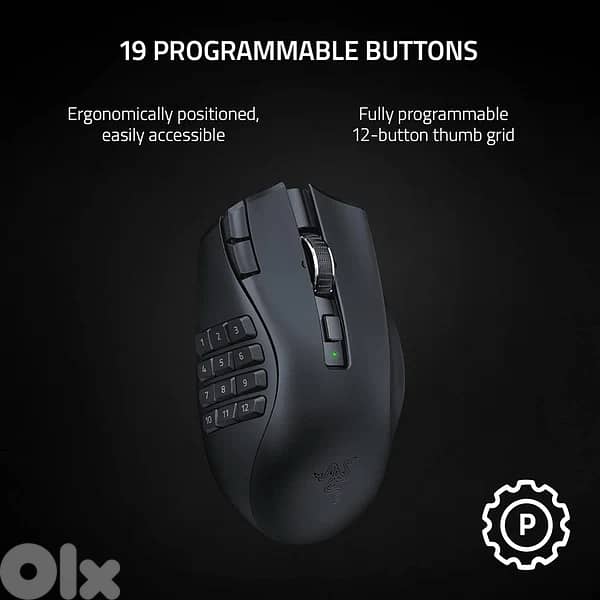 Razer Naga V2 HyperSpeed Wireless MMO Gaming Mouse 1