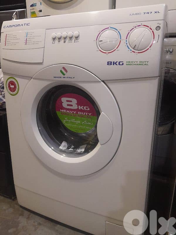 غساله كامبوماتك ايطالي 8 كيلو 1