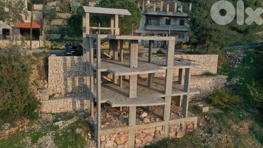 RWB195PK - Land with core and shell villa for sale in Zaaitre Keserwan