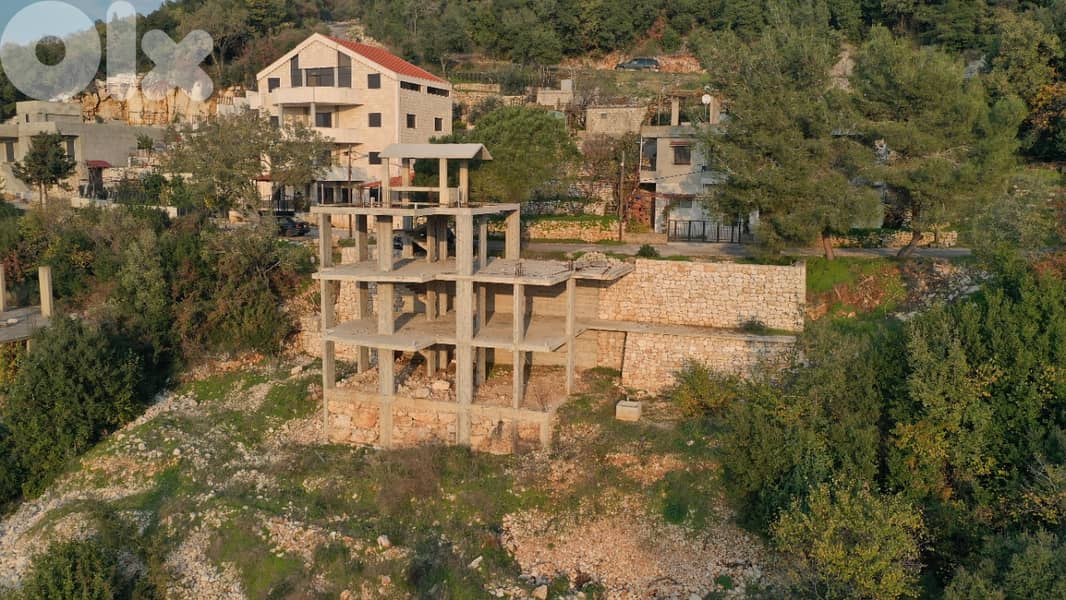 RWB195PK - Land with core and shell villa for sale in Zaaitre Keserwan 2