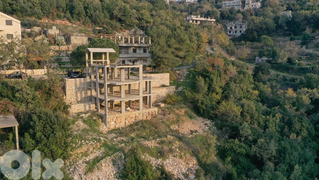 RWB195PK - Land with core and shell villa for sale in Zaaitre Keserwan 4