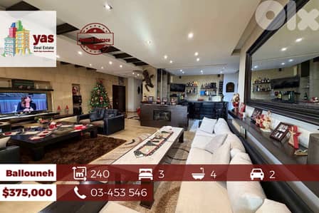 Ballouneh 240m2 | 240m2 Terrace | Sea View | Prime location | GA