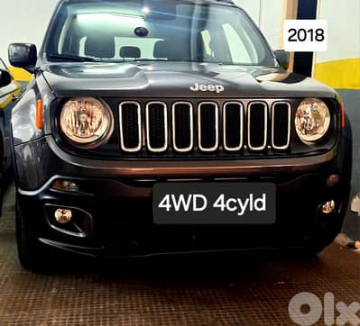 2018  Jeep Renegade 4cyld 4WD مصدر الشركة لبنان شبه جديد
