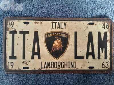 LAMBORGHINI Metal Plate Car Sign Vintage Decor 30x15cm