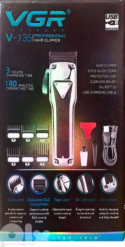 VGR professional hair clipper 1