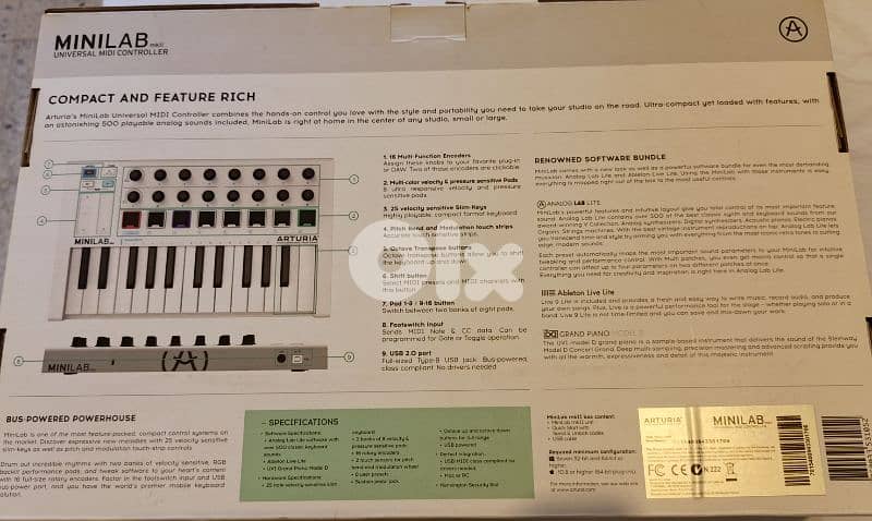 Arturia MiniLab MkII USB Midi Controller 1