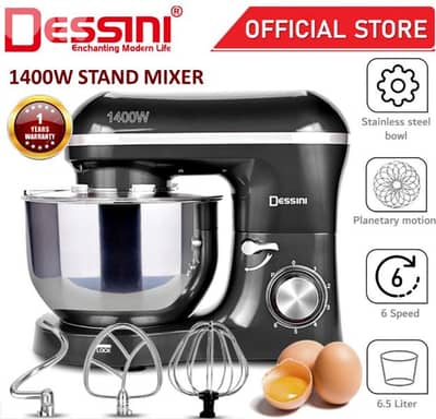 dough stand mixer DESSINI 6.5L عجانة