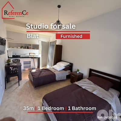 Furnished studio for sale in Blat ستوديو للبيع في بلاط