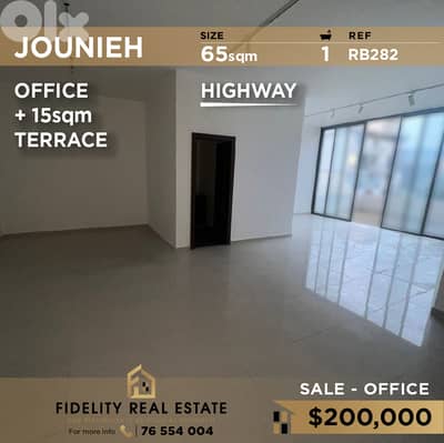 Office for sale in Jounieh RB282 مكتب للبيع في جونيه