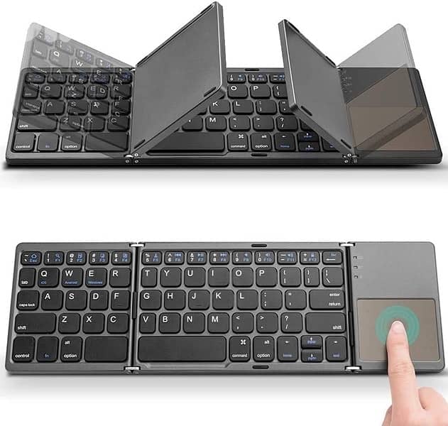 foldable Bluetooth keyboard with touchpad 5