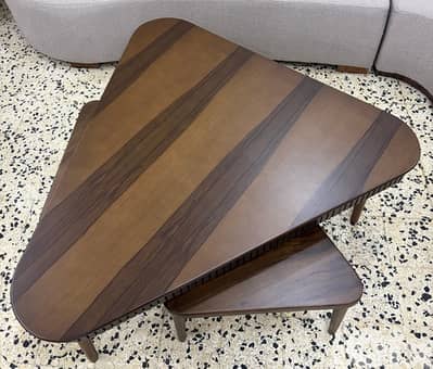 Wooden triangle table