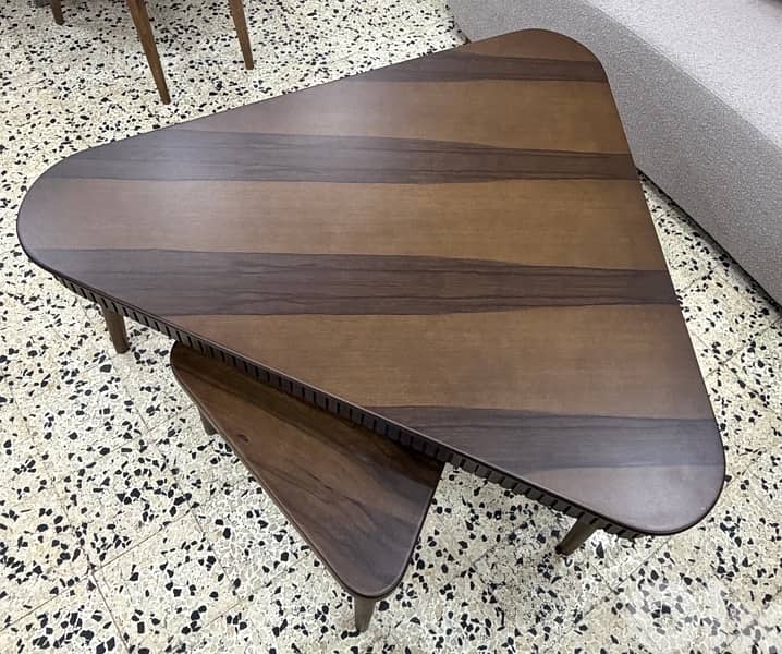 Wooden triangle table 1