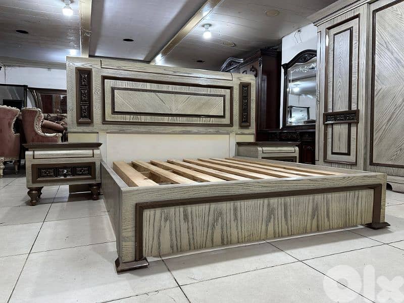 غرفة نوم مصري خشب زان سماكة 48 6