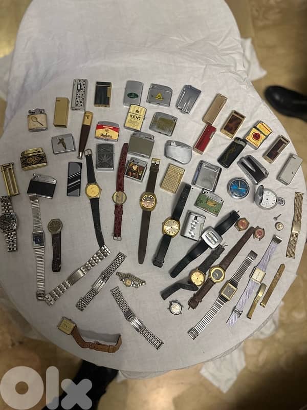 rare watches and lighters . vintage 18