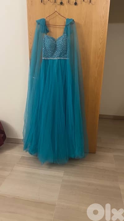turquoise wedding guest dress