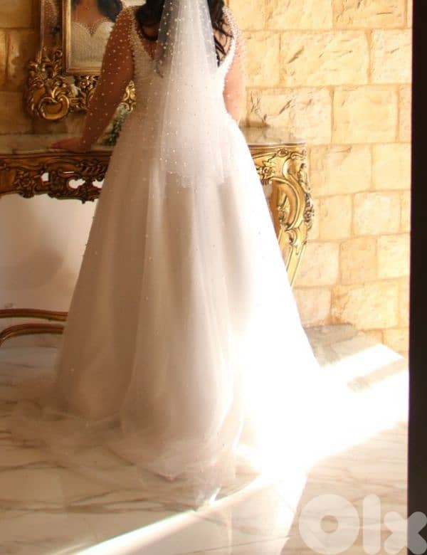 Wedding Dress + White Evening Dress 2