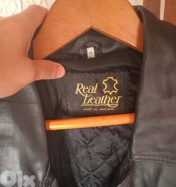 100% Real leather made in England 1