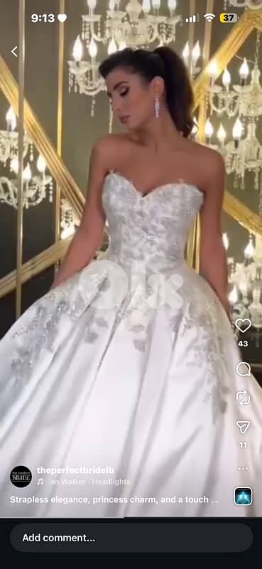 wedding dress with veille