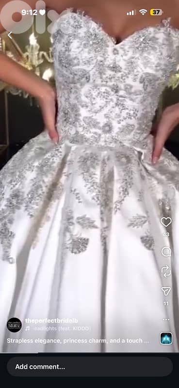 wedding dress with veille 1