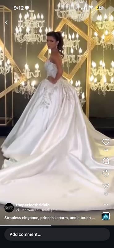 wedding dress with veille 2