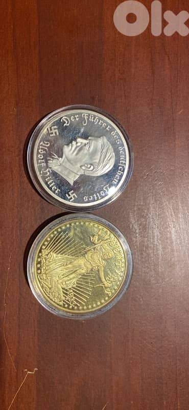 قطعتان تذكاريتان مميّزتان – Double Eagle & قطعة المانية نا/زية