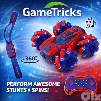 Crazy smart stunt 4wd remote control with hand motion sensor