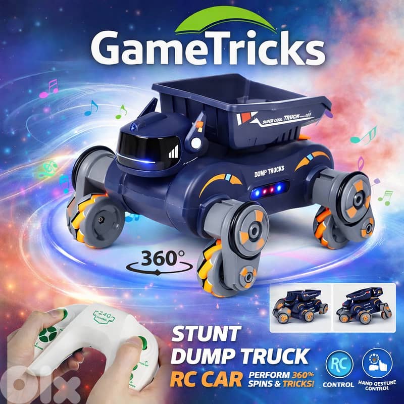 Crazy smart stunt 4wd remote control with hand motion sensor 2