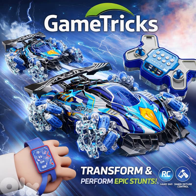 Gun throwser crazy smart stunt remote control with motion sensor 1