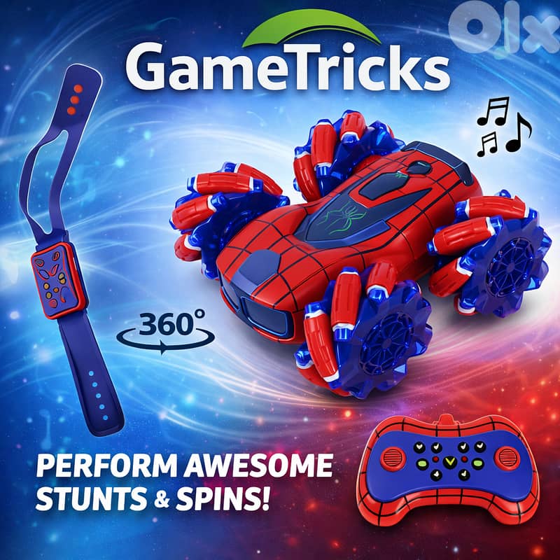 Gun throwser crazy smart stunt remote control with motion sensor 3