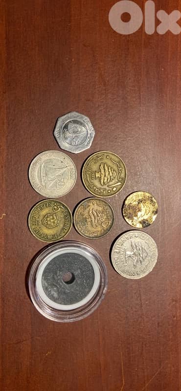 مجموعة عملات لبنانية متنوعة