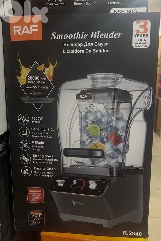 RAF Soundproof 1200w blender 8