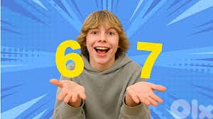 Special plate O 6767 - 67 meme number 2