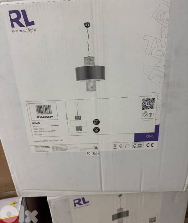 كونتينر ٢٠ قدم اضاءة مشكل ماركة EGLO مصدر هولندا حوالي ١٢٥٠ قطعة 3