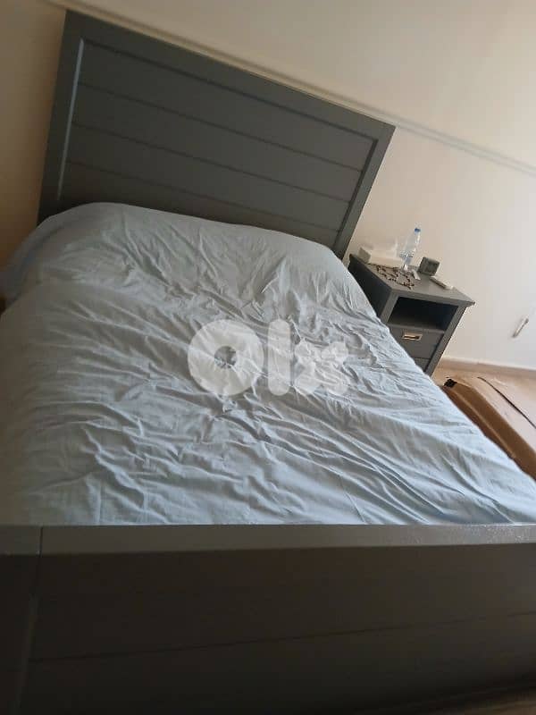 2 beds with a side table pottery barn 3