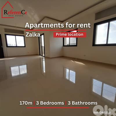 Luxury apartments for rent in Zalka شقق فاخرة للإيجار في الزلقا
